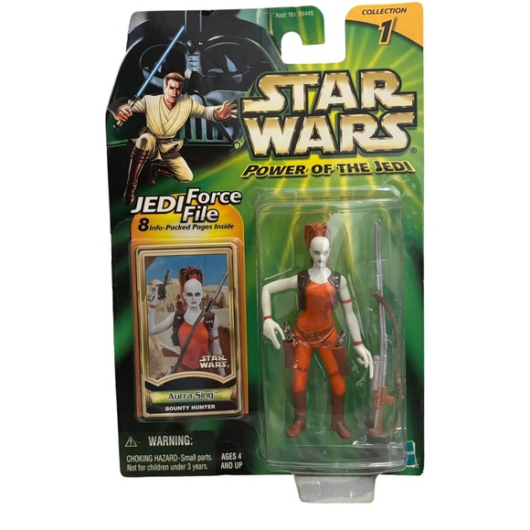Star Wars Power of the Jedi Aurra Sing Bounty Hunter Action Figure Hasbro 2000 - Picture 1 of 16